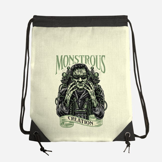 Monstrous Creation-None-Drawstring-Bag-glitchygorilla