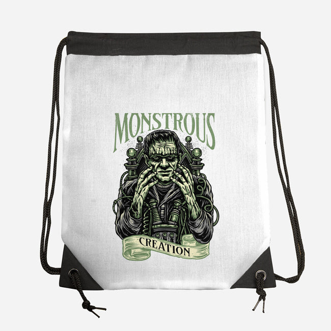 Monstrous Creation-None-Drawstring-Bag-glitchygorilla