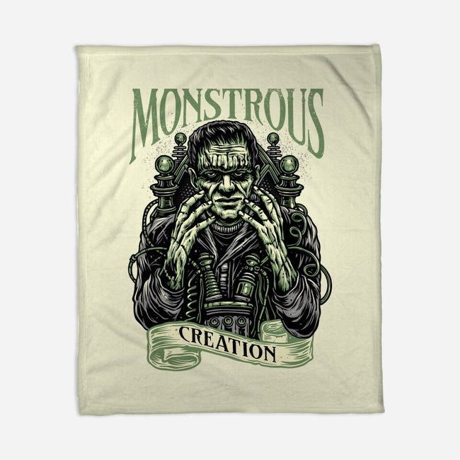 Monstrous Creation-None-Fleece-Blanket-glitchygorilla
