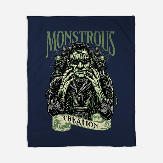 Monstrous Creation-None-Fleece-Blanket-glitchygorilla