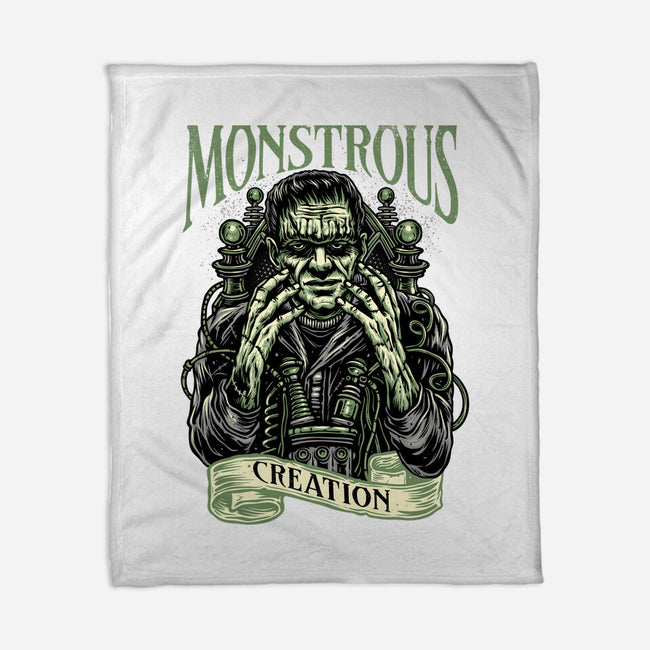 Monstrous Creation-None-Fleece-Blanket-glitchygorilla