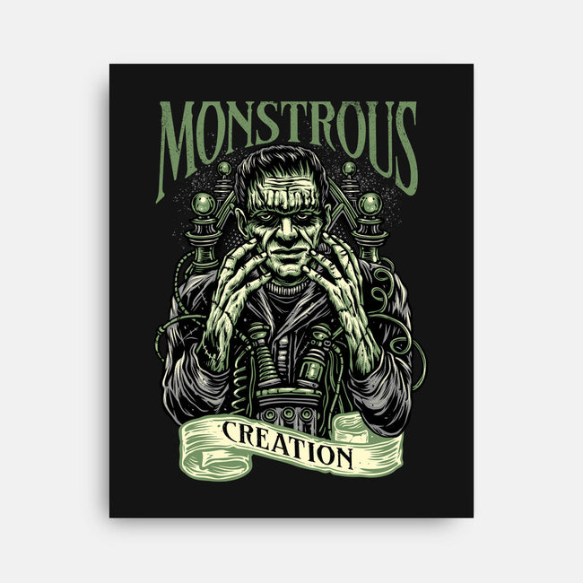 Monstrous Creation-None-Stretched-Canvas-glitchygorilla