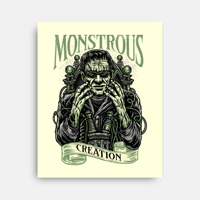 Monstrous Creation-None-Stretched-Canvas-glitchygorilla