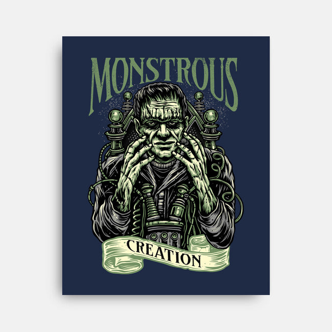 Monstrous Creation-None-Stretched-Canvas-glitchygorilla