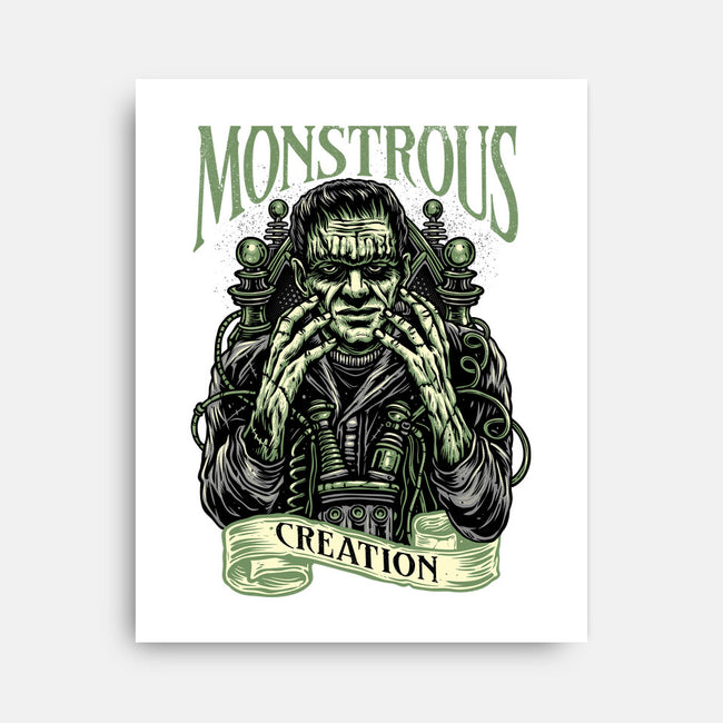 Monstrous Creation-None-Stretched-Canvas-glitchygorilla