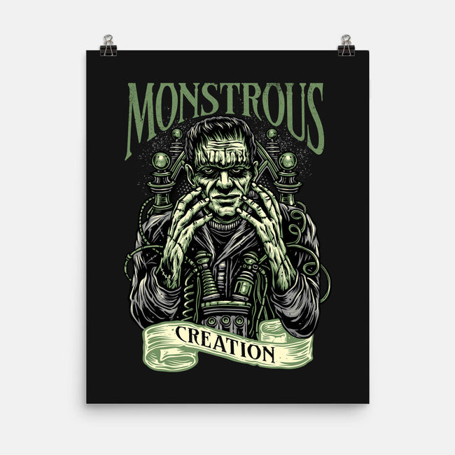 Monstrous Creation-None-Matte-Poster-glitchygorilla