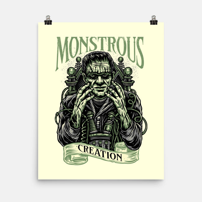 Monstrous Creation-None-Matte-Poster-glitchygorilla