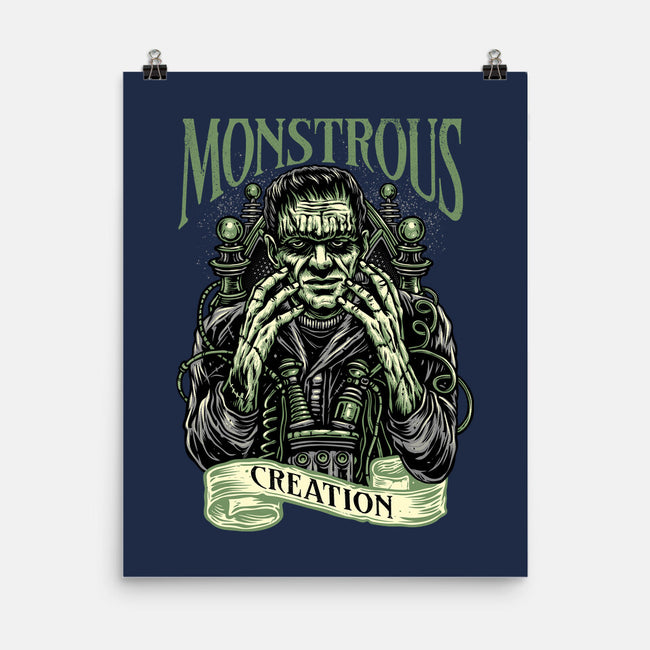 Monstrous Creation-None-Matte-Poster-glitchygorilla