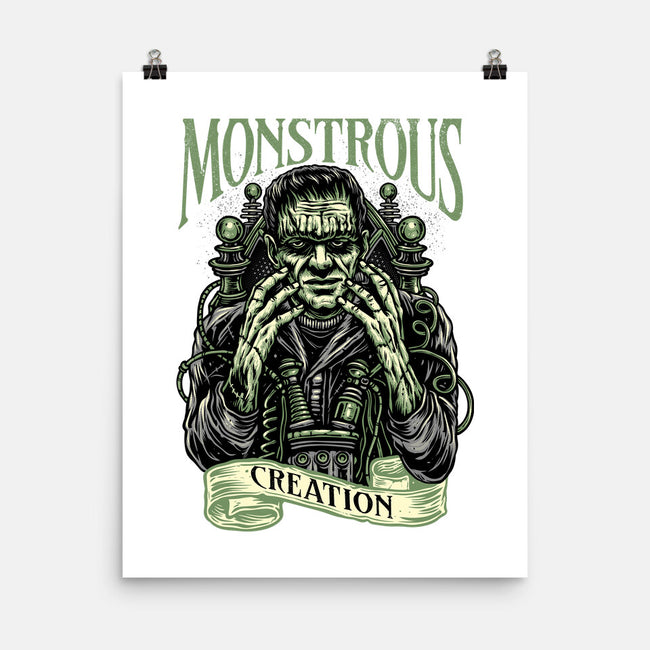 Monstrous Creation-None-Matte-Poster-glitchygorilla
