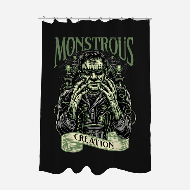 Monstrous Creation-None-Polyester-Shower Curtain-glitchygorilla