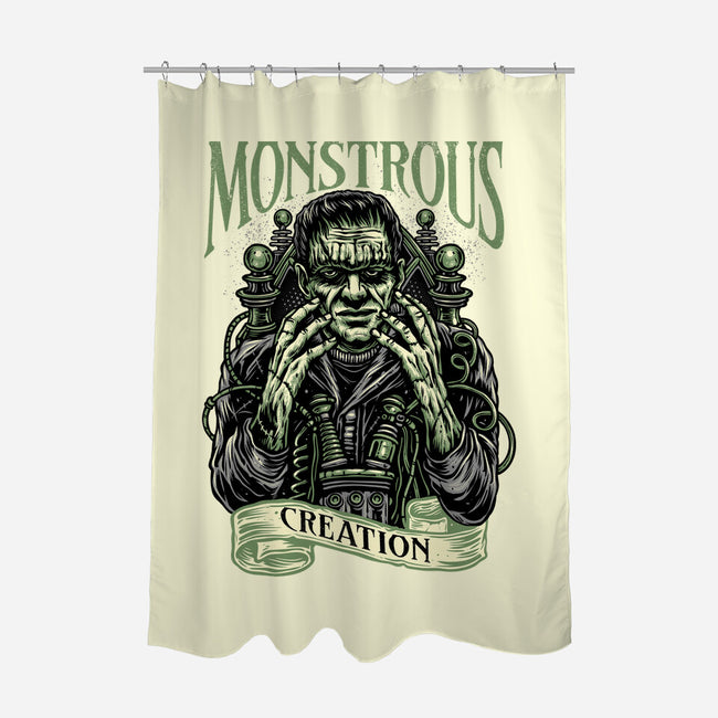 Monstrous Creation-None-Polyester-Shower Curtain-glitchygorilla