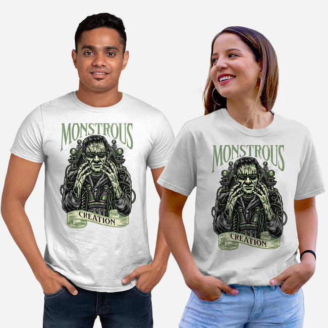 Monstrous Creation-Unisex-Basic-Tee-glitchygorilla