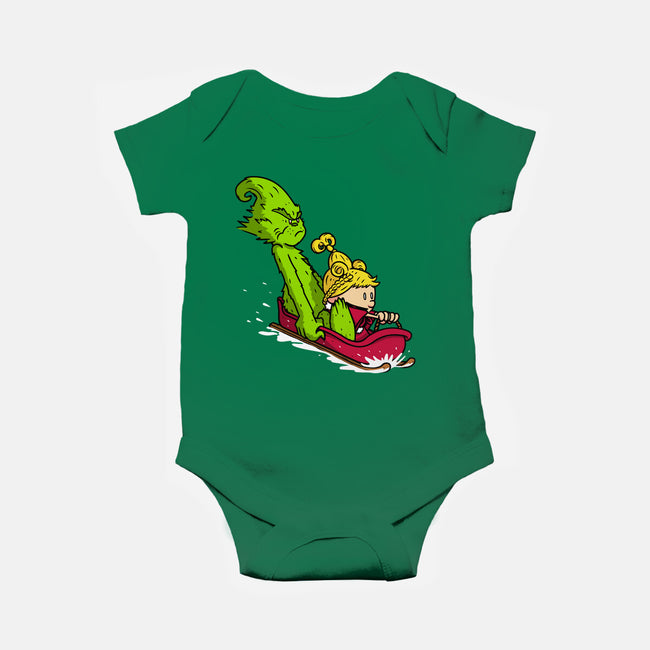 Sleigh Descent-Baby-Basic-Onesie-Raffiti