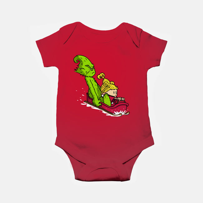 Sleigh Descent-Baby-Basic-Onesie-Raffiti