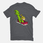 Sleigh Descent-Womens-Fitted-Tee-Raffiti