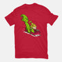 Sleigh Descent-Womens-Fitted-Tee-Raffiti