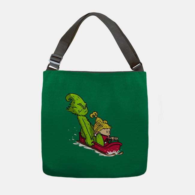 Sleigh Descent-None-Adjustable Tote-Bag-Raffiti