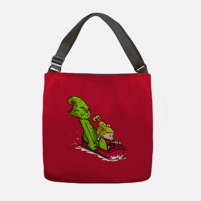 Sleigh Descent-None-Adjustable Tote-Bag-Raffiti