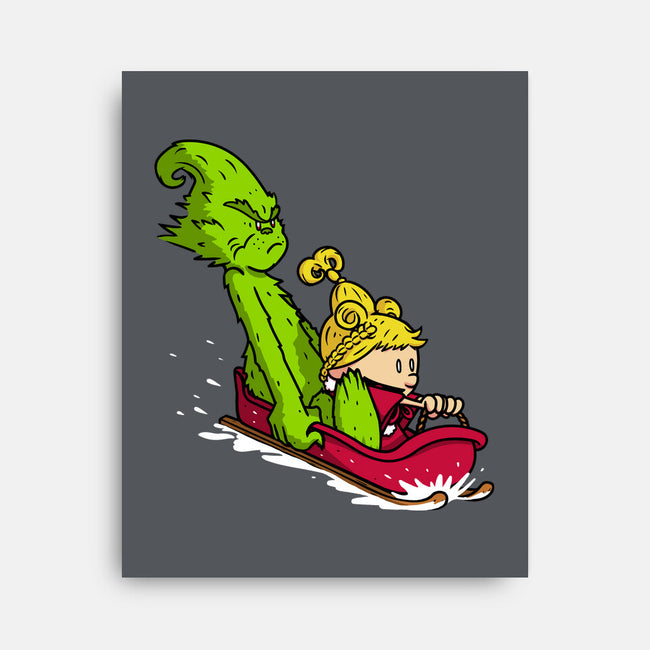 Sleigh Descent-None-Stretched-Canvas-Raffiti