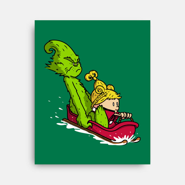 Sleigh Descent-None-Stretched-Canvas-Raffiti