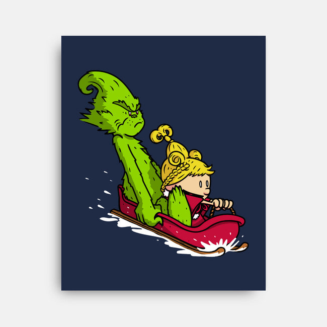 Sleigh Descent-None-Stretched-Canvas-Raffiti