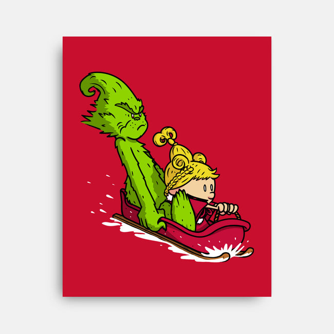 Sleigh Descent-None-Stretched-Canvas-Raffiti