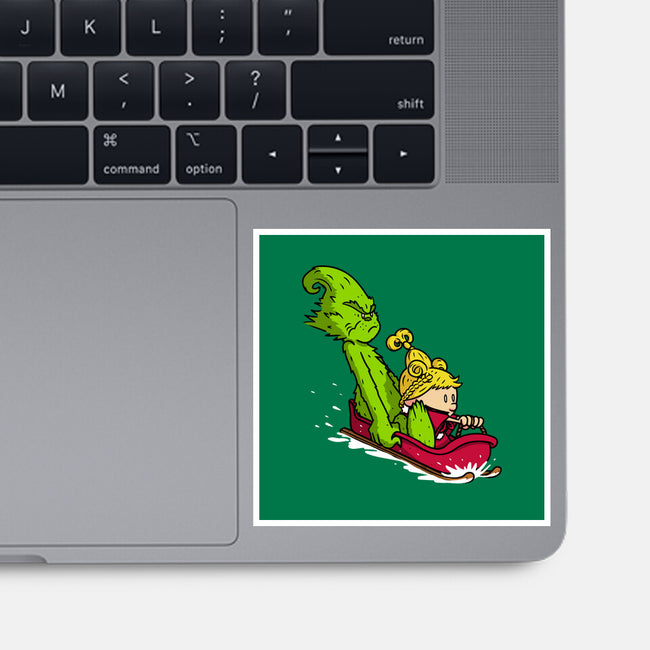 Sleigh Descent-None-Glossy-Sticker-Raffiti