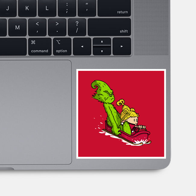 Sleigh Descent-None-Glossy-Sticker-Raffiti