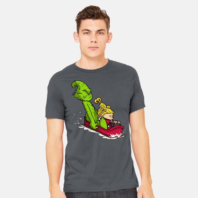 Sleigh Descent-Mens-Heavyweight-Tee-Raffiti