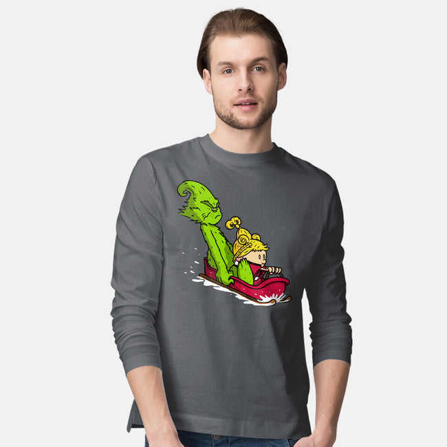 Sleigh Descent-Mens-Long Sleeved-Tee-Raffiti