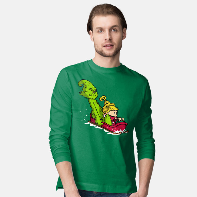 Sleigh Descent-Mens-Long Sleeved-Tee-Raffiti