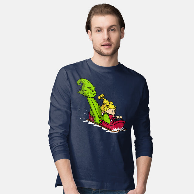 Sleigh Descent-Mens-Long Sleeved-Tee-Raffiti