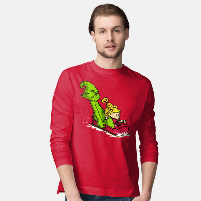 Sleigh Descent-Mens-Long Sleeved-Tee-Raffiti