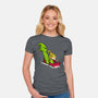 Sleigh Descent-Womens-Fitted-Tee-Raffiti