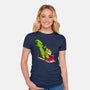 Sleigh Descent-Womens-Fitted-Tee-Raffiti