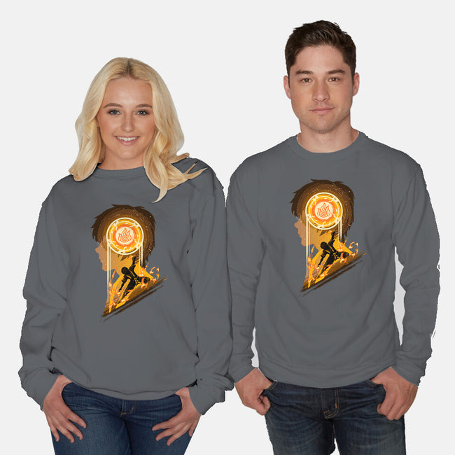 The Rise Of Firebending-Unisex-Crew Neck-Sweatshirt-hypertwenty
