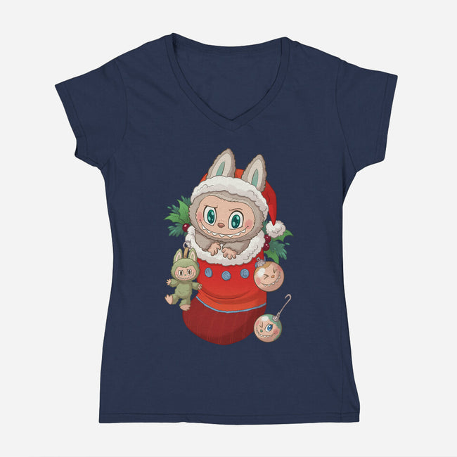Stocking Stufferbu-Womens-V-Neck-Tee-DoOomcat