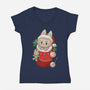 Stocking Stufferbu-Womens-V-Neck-Tee-DoOomcat
