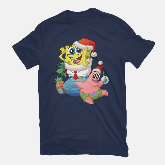 Stocking Stuffer Sponge And Star-Unisex-Basic-Tee-DoOomcat