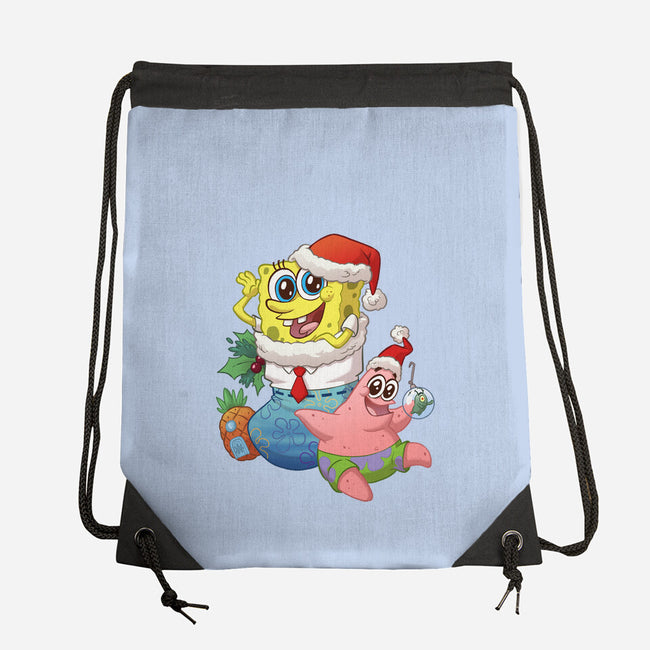 Stocking Stuffer Sponge And Star-None-Drawstring-Bag-DoOomcat