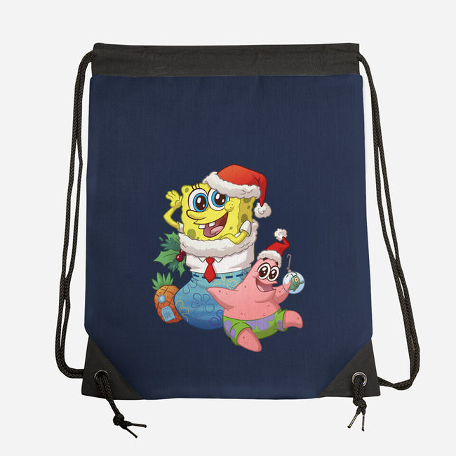 Stocking Stuffer Sponge And Star-None-Drawstring-Bag-DoOomcat