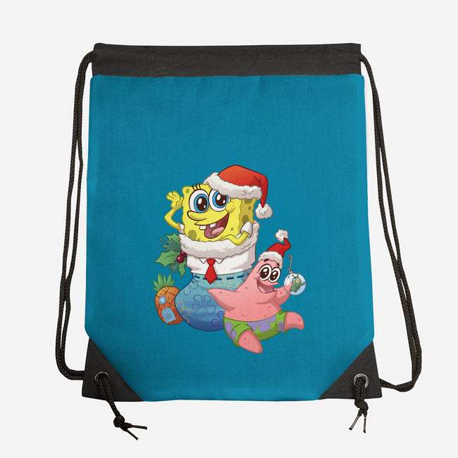 Stocking Stuffer Sponge And Star-None-Drawstring-Bag-DoOomcat