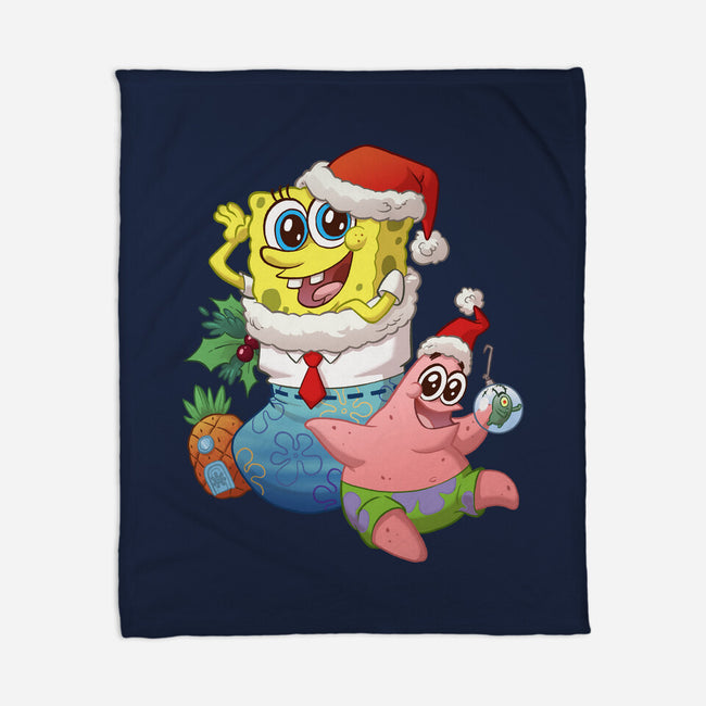 Stocking Stuffer Sponge And Star-None-Fleece-Blanket-DoOomcat