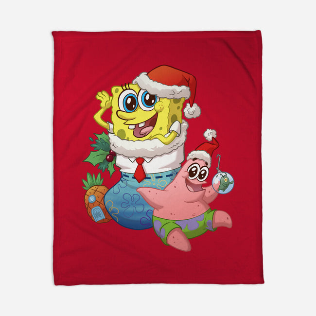 Stocking Stuffer Sponge And Star-None-Fleece-Blanket-DoOomcat