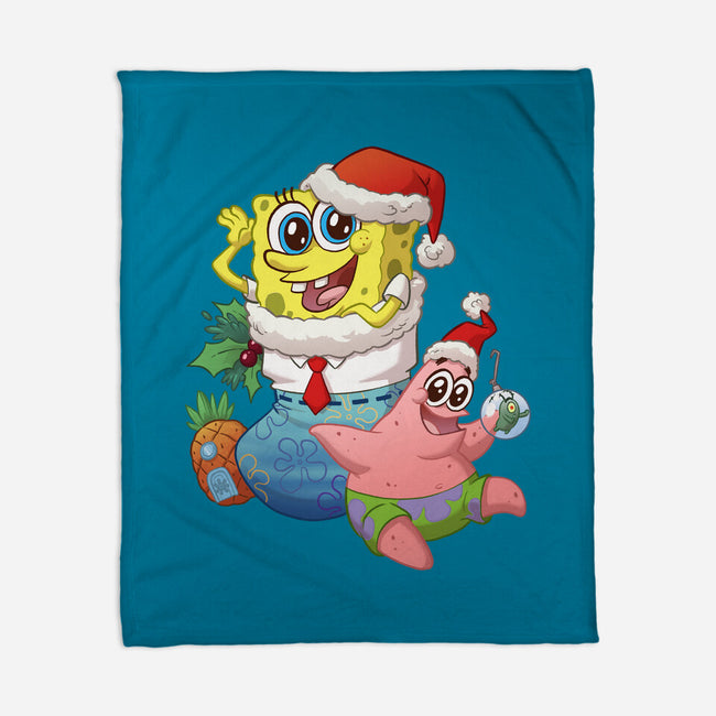 Stocking Stuffer Sponge And Star-None-Fleece-Blanket-DoOomcat
