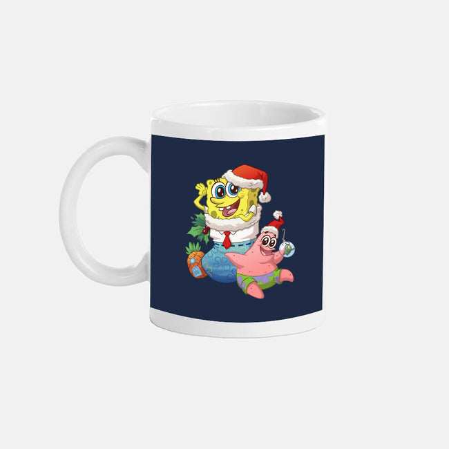 Stocking Stuffer Sponge And Star-None-Mug-Drinkware-DoOomcat