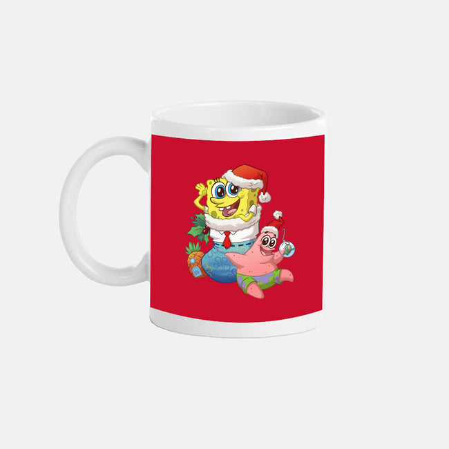 Stocking Stuffer Sponge And Star-None-Mug-Drinkware-DoOomcat