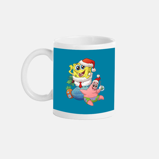 Stocking Stuffer Sponge And Star-None-Mug-Drinkware-DoOomcat