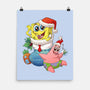 Stocking Stuffer Sponge And Star-None-Matte-Poster-DoOomcat
