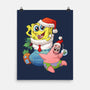 Stocking Stuffer Sponge And Star-None-Matte-Poster-DoOomcat